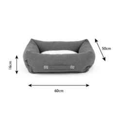 Couchage pour chien coloris gris corbeille Scruffs Eco Eden - Taille M 60 x 50 cm