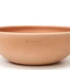 Coupe basse coloris rose en terre cuite - Ø 41 x 24 cm
