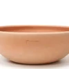 Coupe basse coloris rose en terre cuite - Ø 50 x 18 cm