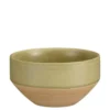 Coupe en grès vert Nika - Ø 12 x H 6,5 cm