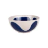 Coupelle en grès beige et bleue Lulli - Ø 12 cm