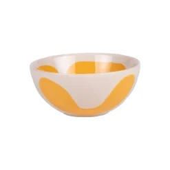 Coupelle en grès beige et jaune Lulli - Ø 12 cm