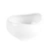 Coupelle en porcelaine blanche Organic - Ø 12 x H 11 cm