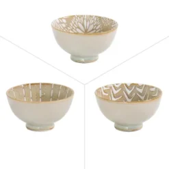 Coupelle Penjab coloris beige en porcelaine - Ø 11,5 cm