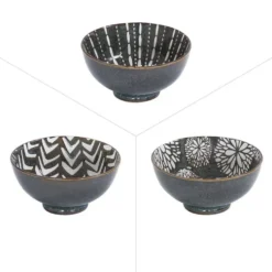 Coupelle Penjab coloris marron en porcelaine - Ø 9,5 cm
