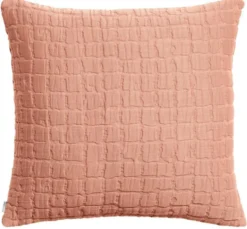 Coussin carré en coton coloris argile Swami - 45 x 45 cm