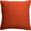 Coussin carré en coton coloris rooibos Swami - 45 x 45 cm