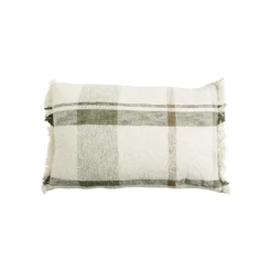 Coussin décoratif Jacquard Jane coloris multicolore en coton - 40 x 65 cm