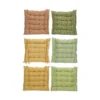 Coussin de chaise coloris multicolore en coton - 40 x 40 x 4 cm
