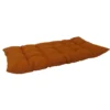 Coussin de dossier de palette en polyester/coton coloris abricot Banco - 120 x 60 x 10 cm