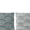 Coussin en polyester gris Eg - 45 x 45 x 12 cm