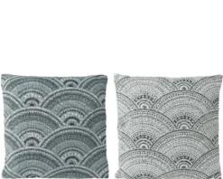 Coussin en polyester gris Eg - 45 x 45 x 12 cm