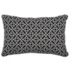 Coussin rectangulaire en tissu acrylique coloris reglisse Fermob Lorette - 68 x 44 cm