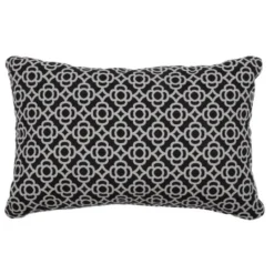 Coussin rectangulaire en tissu acrylique coloris reglisse Fermob Lorette - 68 x 44 cm