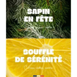 Cracker surprise bougie et bombe de douche senteur sapin My Jolie Candle Noël 2025 – 5,7 x 5,7 x 7 cm