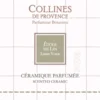 Céramique parfumée Couture senteur étole de lin 8x8 cm