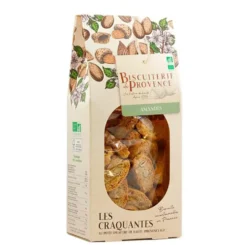 Craquantes aux amandes bio Biscuiterie de Provence - 180 g