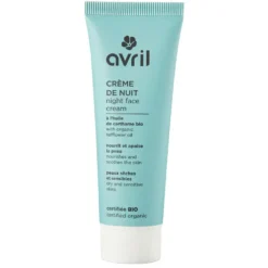 Crème de nuit à l'huile de carthame bio Avril - 50 ml