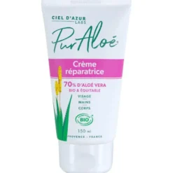 Crème Réparatrice 70% Pur Aloe Bio Commerce Equitable 150 ml
