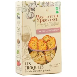 Croquet bio ail Drome Biscuiterie de Provence - 90 g
