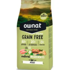 Croquette pour chat adulte Grain Free Prime au poulet et dinde Ownat - 1 kg