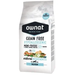Croquette pour chien adulte au saumon sans céréales Ownat Hypoallergenic - 12 kg