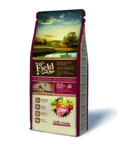 Croquette pour chien adulte de taille moyenne au poulet avec des pommes de terre Sam's Field - 13 kg