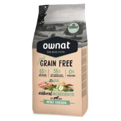 Croquette pour chien adulte Just Grain Free au poulet Ownat - 3 kg