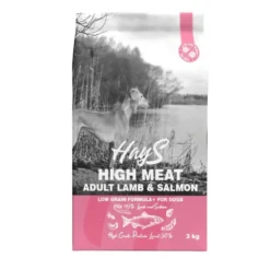 Croquette pour chien adulte à l'agneau et au poisson Hays High Meat - 3 kg