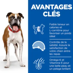 Croquette pour chien adulte light au poulet Hill's - 12 kg