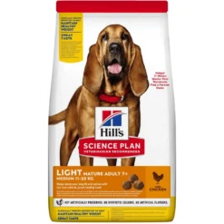 Croquette pour chien mature light au poulet Hill's - 2,5 kg