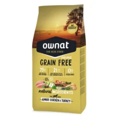 Croquette pour chiot Ownat Grain Free Prime poulet et dinde Ownat - 3 kg