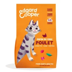 Croquettes pour chat adulte au poulet sans céréales Edgard & Cooper - 2 kg