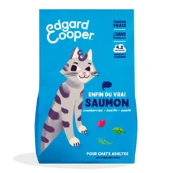 Croquettes pour chat adulte au saumon sans céréales Edgard & Cooper - 2 kg