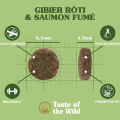Croquettes pour chat au saumon et au gibier Rocky Mountain - 2 kg