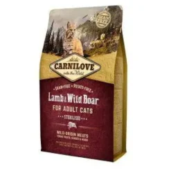 Croquettes pour chat Carnilove lamb & wild boar for adult cats - 2 kg