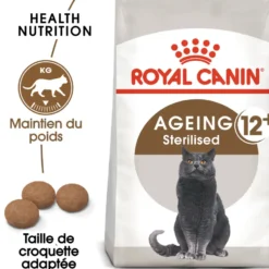 Croquettes pour chat senior stérilisé Royal Canin Ageing Sterilised 12+ - 4 kg