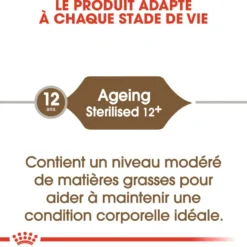 Croquettes pour chat senior stérilisé Royal Canin Ageing Sterilised 12+ - 4 kg