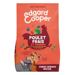 Croquettes pour chien senior au poulet et au saumon sans céréales Edgard & Cooper - 2,5 kg