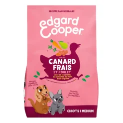 Croquettes pour chiot au canard et au poulet sans céréales Edgard & Cooper - 2,5 kg