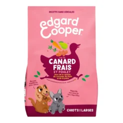 Croquettes pour chiot au canard et au poulet sans céréales Edgard & Cooper - 7 kg