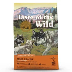 Croquettes pour chiot sans céréales bison et gibier rôti Taste of the Wild High Prairie - 12,2 kg