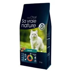 Croquettes sans céréales pour chat stérilisé au canard Sa Vraie Nature - 5 kg