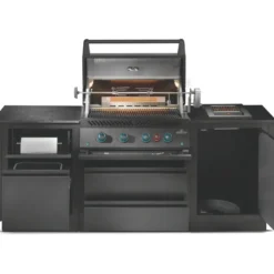Cuisine extérieure barbecue gaz noir Napoléon Oasis Big32 - 224,5 x 83 x 129,1 cm