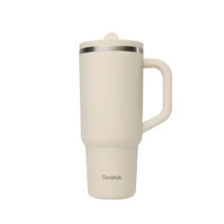 Cup nomade isotherme Travel Cup en inox coloris beige sable Qwetch - 900 ml
