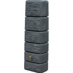 Cuve murale avec robinet coloris gris granit Graf Slim Stone – 330 L