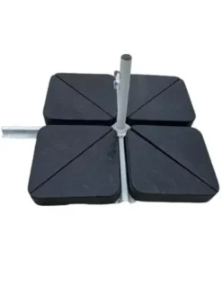 Dalle de parasol triangulaire coloris gris en ardoise - 25 kg