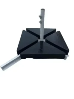 Dalle de parasol triangulaire coloris gris en ardoise - 25 kg