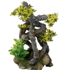 Décor d’aquarium bonsaï tordu vert Europet Aqua Della