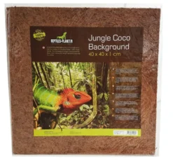 Décor de fond pour terrarium fibre de coco coloris marron Reptile Planet Jungle Coco Background - 40 x 40 x 10 cm